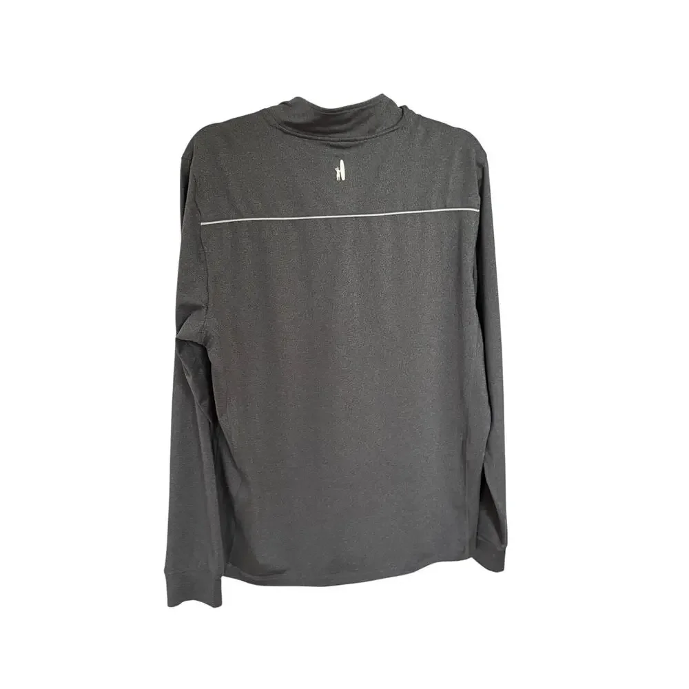 Johnnie-O Shirt Men's Medium Quarter Zip Gray Long Sleeve